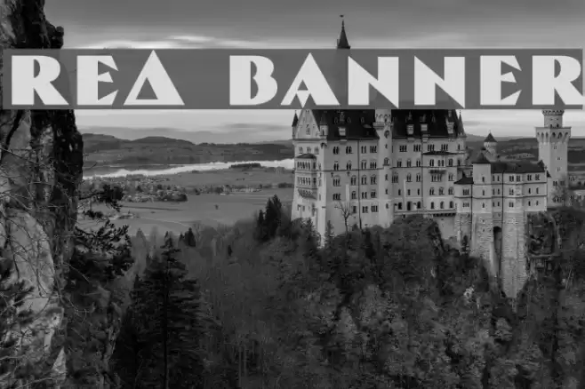 Red Banner Font examples