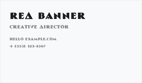 Red Banner Business Card