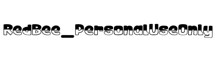 Red Bee_PersonalUseOnly  नि: शुल्क फ़ॉन्ट्स डाउनलोड