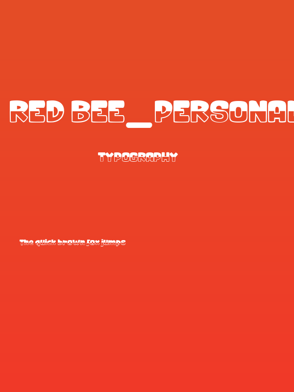 Red Bee_PersonalUseOnly Poster