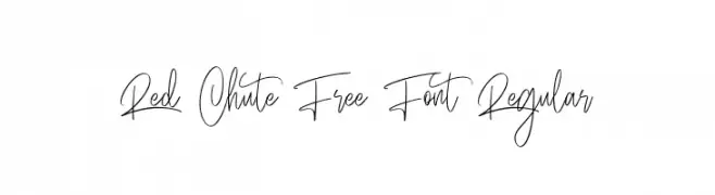 Red Chute Free Font Regular  Frei Schriftart Herunterladen