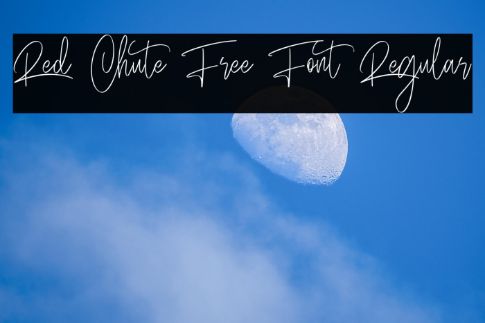 Red Chute Free Font Regular Example 2