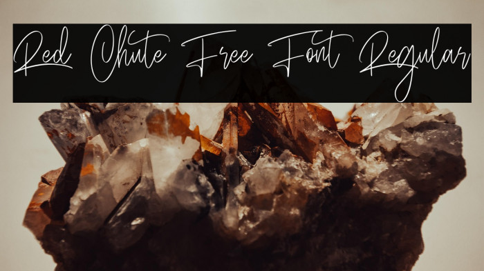 Red Chute Free Font Regular Example 3