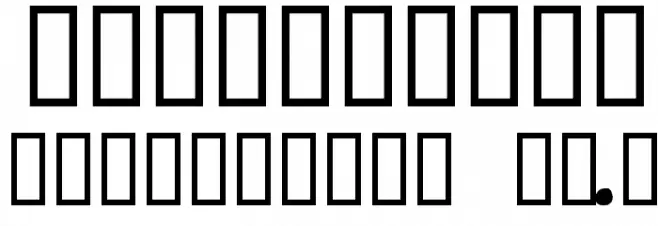 Red Comet Five to Mars フォント その他の文字