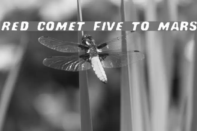 Red Comet Five to Mars フォント examples