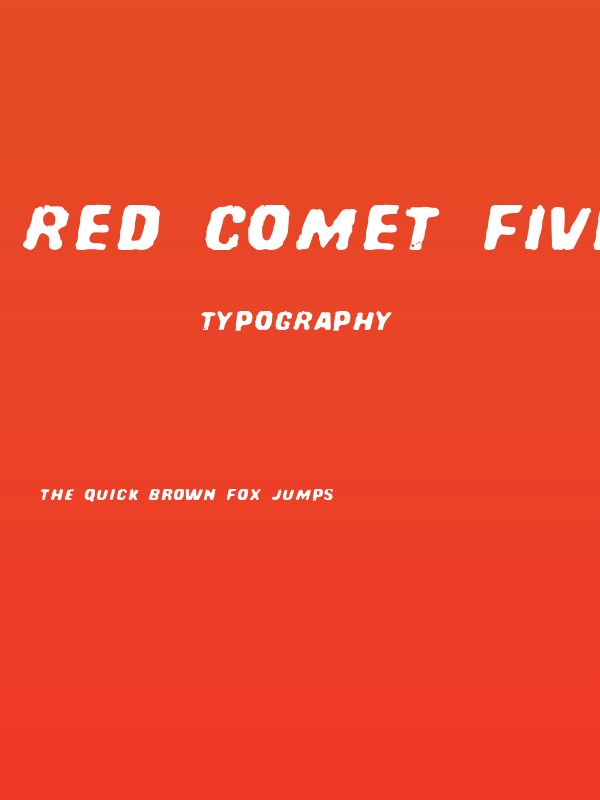 Red Comet Five to Mars Poster