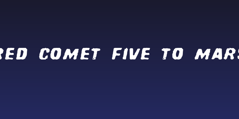 Red Comet Five to Mars Social Header