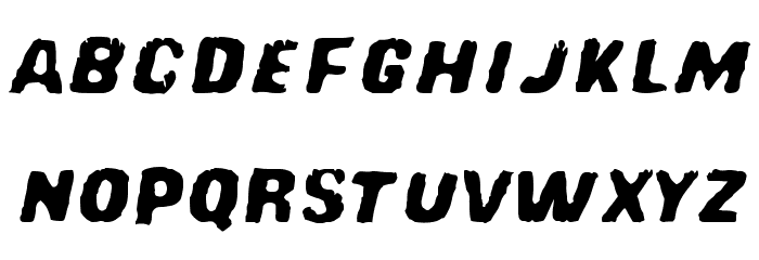 Red Comet Five to Mars Font LOWERCASE