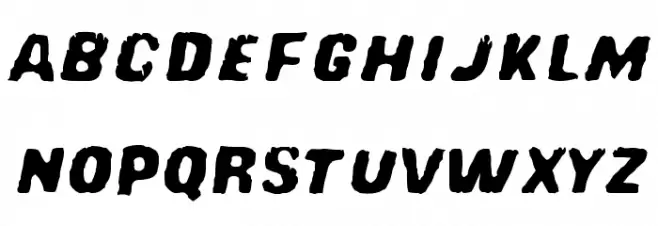 Red Comet Five to Mars Schriftart Kleinbuchstaben