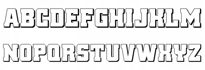 Red Delicious 3D Schriftart Groß