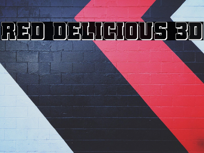 Red Delicious 3D Example 1