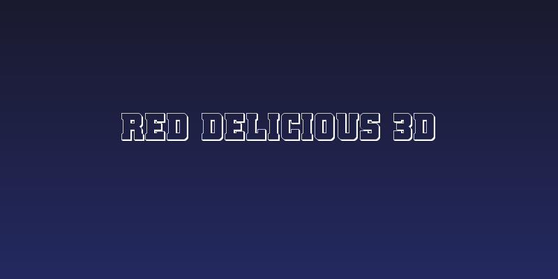 Red Delicious 3D Social Header