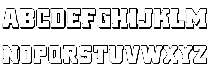 Red Delicious 3D Font LOWERCASE
