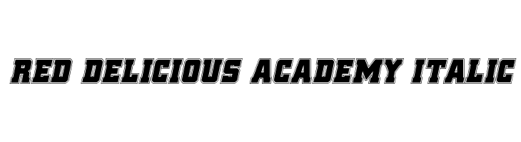 Red Delicious Academy Italic  Descarca Fonturi Gratis
