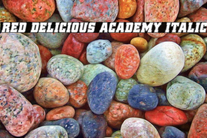 Red Delicious Academy Italic Example 2