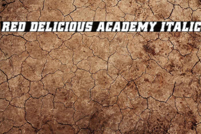 Red Delicious Academy Italic Example 3
