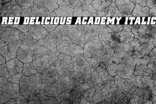 Red Delicious Academy Italic Font examples