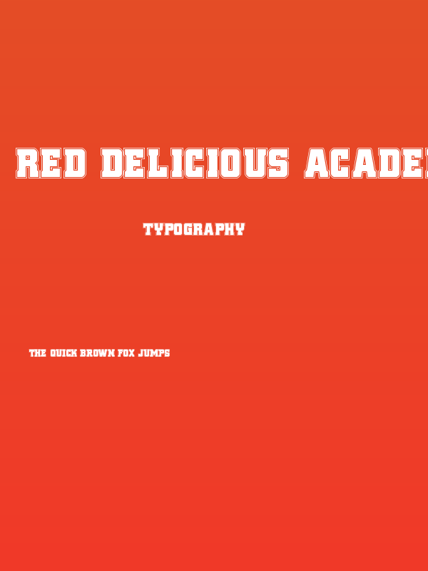 Red Delicious Academy Poster