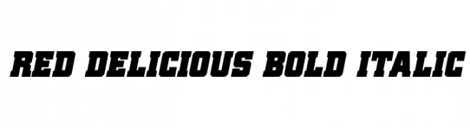 Red Delicious Bold Italic  Frei Schriftart Herunterladen