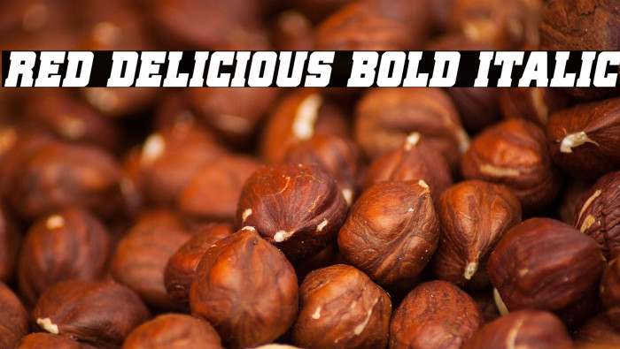 Red Delicious Bold Italic Example 2