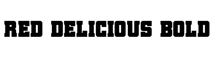 Red Delicious Bold  les polices de caractères gratuit tlcharger