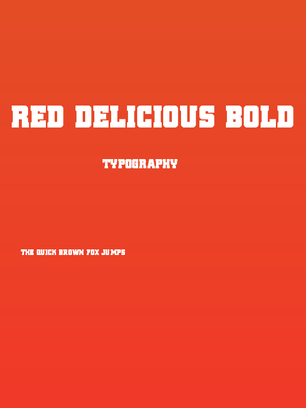 Red Delicious Bold Poster
