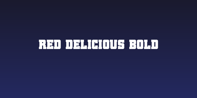 Red Delicious Bold Social Header