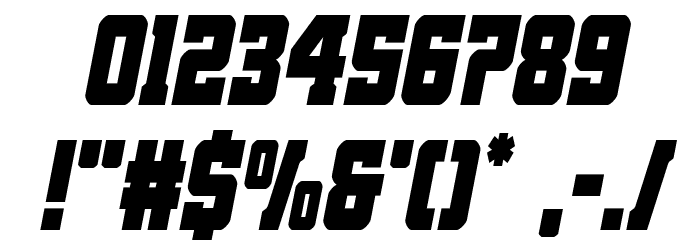 Red Delicious Condensed Italic Font OTHER CHARS