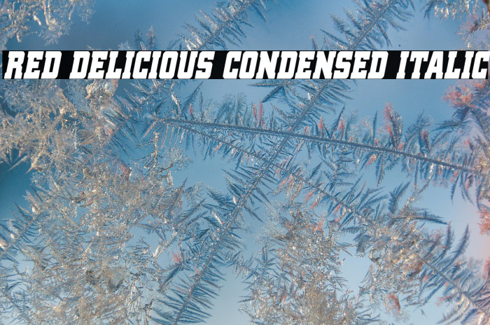 Red Delicious Condensed Italic Example 2