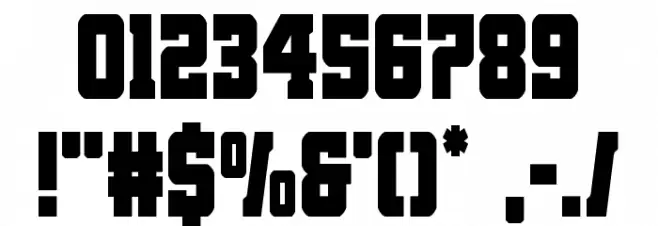 Red Delicious Condensed Font OTHER CHARS