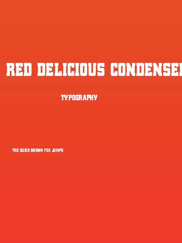 Red Delicious Condensed Poster