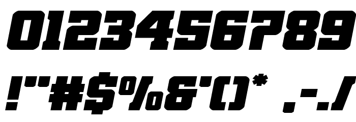 Red Delicious Expanded Italic Font OTHER CHARS