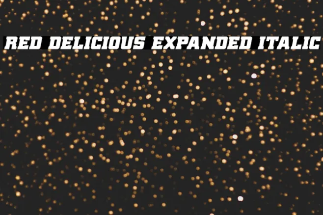 Red Delicious Expanded Italic Example 1