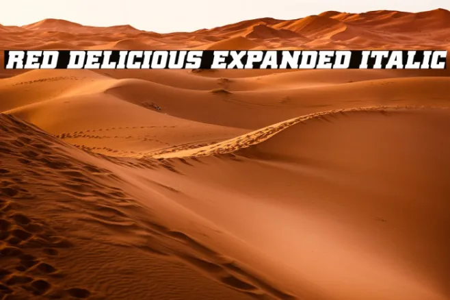 Red Delicious Expanded Italic Example 3