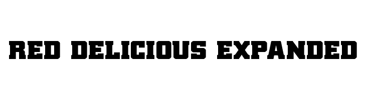 Red Delicious Expanded  font caratteri gratis