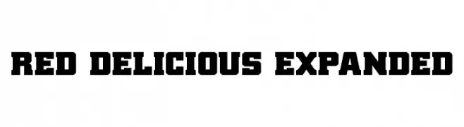 Red Delicious Expanded  les polices de caractères gratuit tlcharger