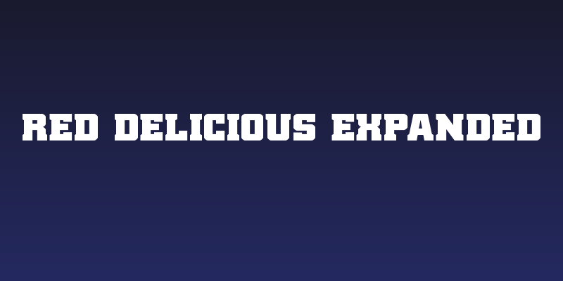 Red Delicious Expanded Social Header