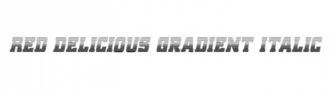 Red Delicious Gradient Italic  les polices de caractères gratuit tlcharger