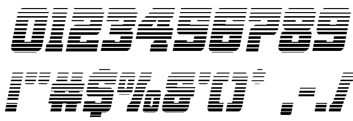Red Delicious Gradient Italic Font OTHER CHARS