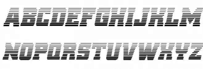 Red Delicious Gradient Italic फ़ॉन्ट अपरकेस