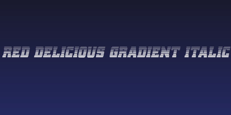 Red Delicious Gradient Italic Social Header