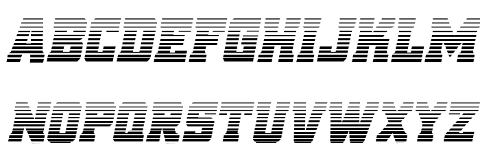 Red Delicious Gradient Italic Font LOWERCASE