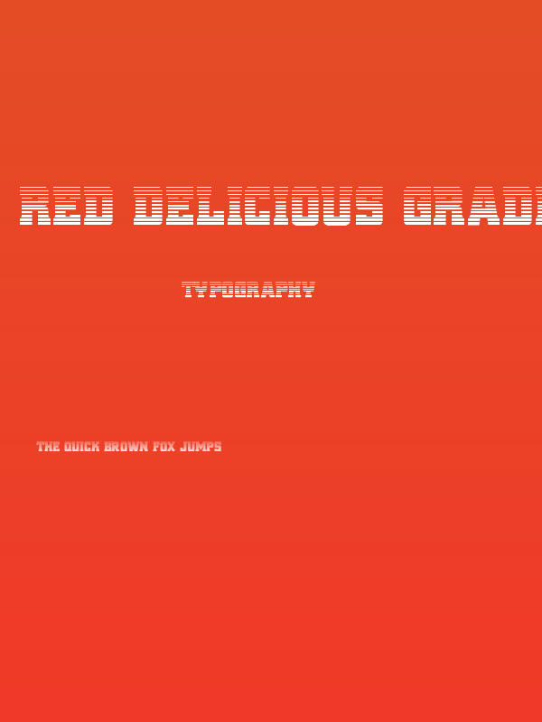 Red Delicious Gradient Poster