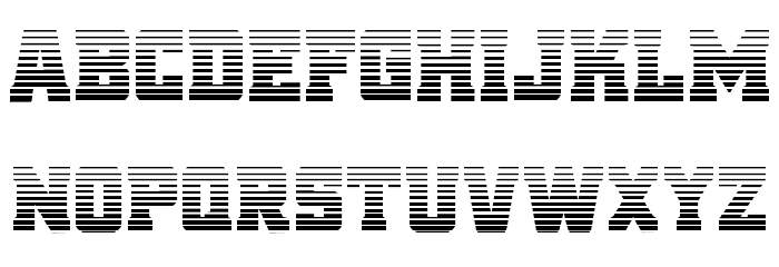 Red Delicious Gradient Font LOWERCASE