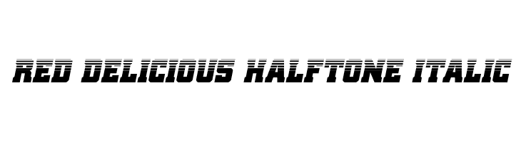 Red Delicious Halftone Italic  Frei Schriftart Herunterladen