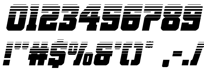 Red Delicious Halftone Italic Font OTHER CHARS