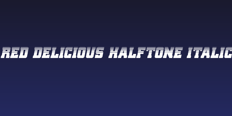 Red Delicious Halftone Italic Social Header