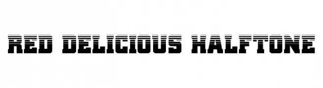Red Delicious Halftone  Free Fonts Download