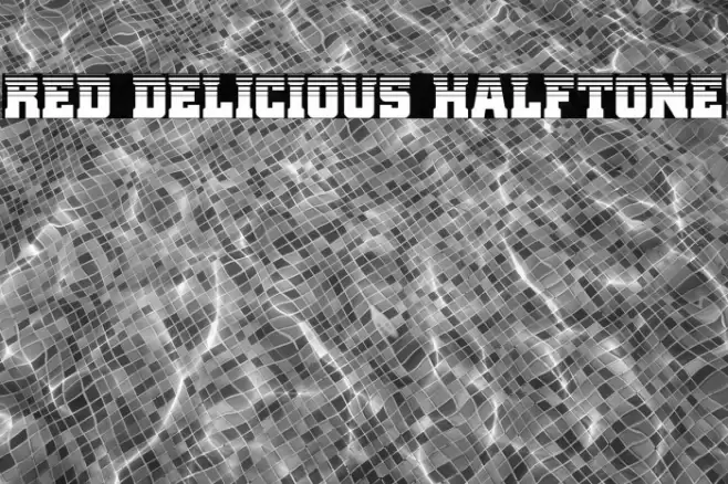 Red Delicious Halftone Font examples