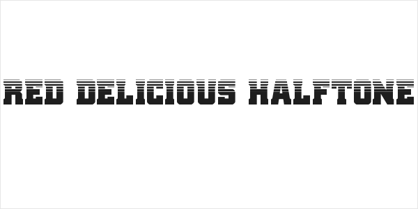 Red Delicious Halftone Logo